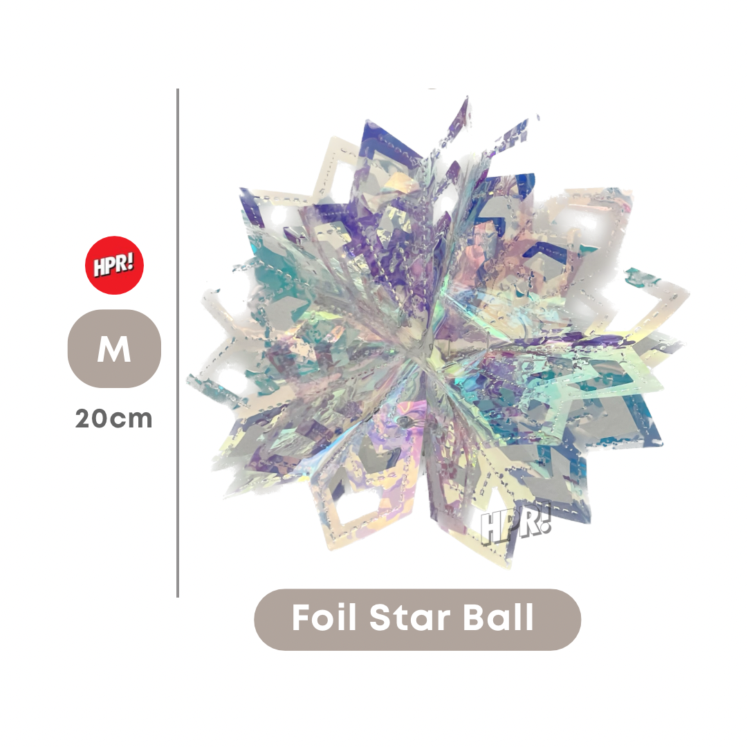 Holographic Honeycomb Foil Hanging Star Party Decoration