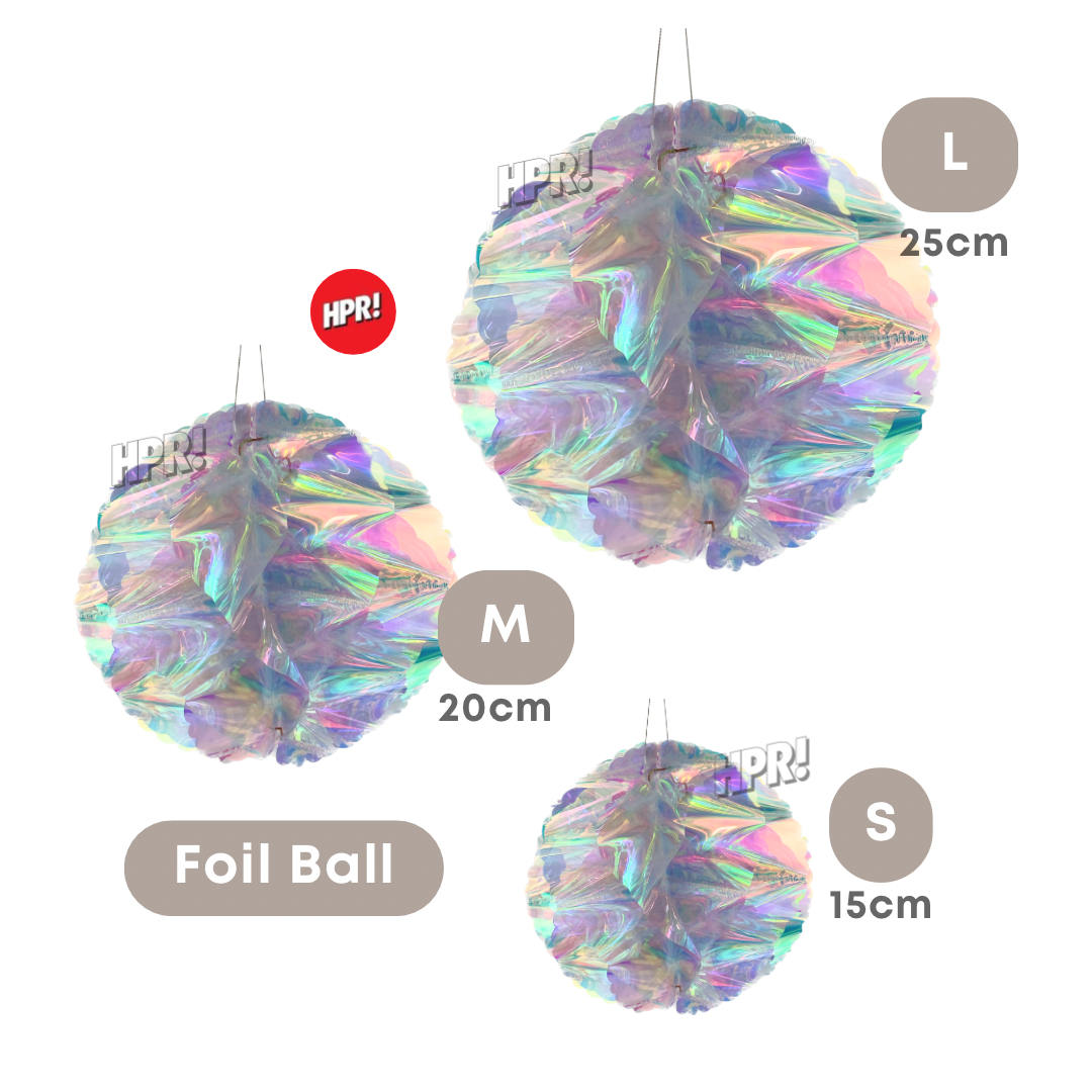 Holographic Honeycomb Foil Hanging Star Party Decoration