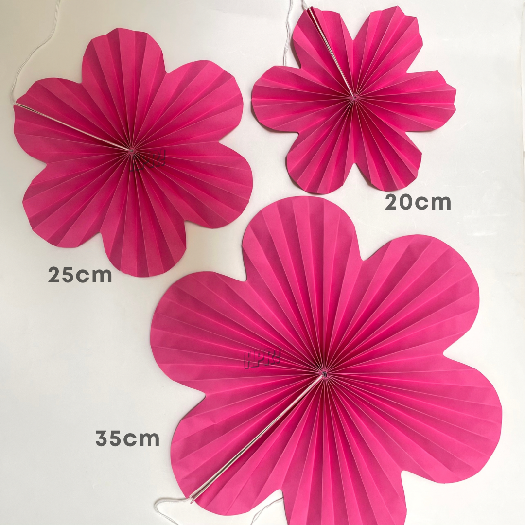 Paper Flower Fan Decoration Hanging Backdrop