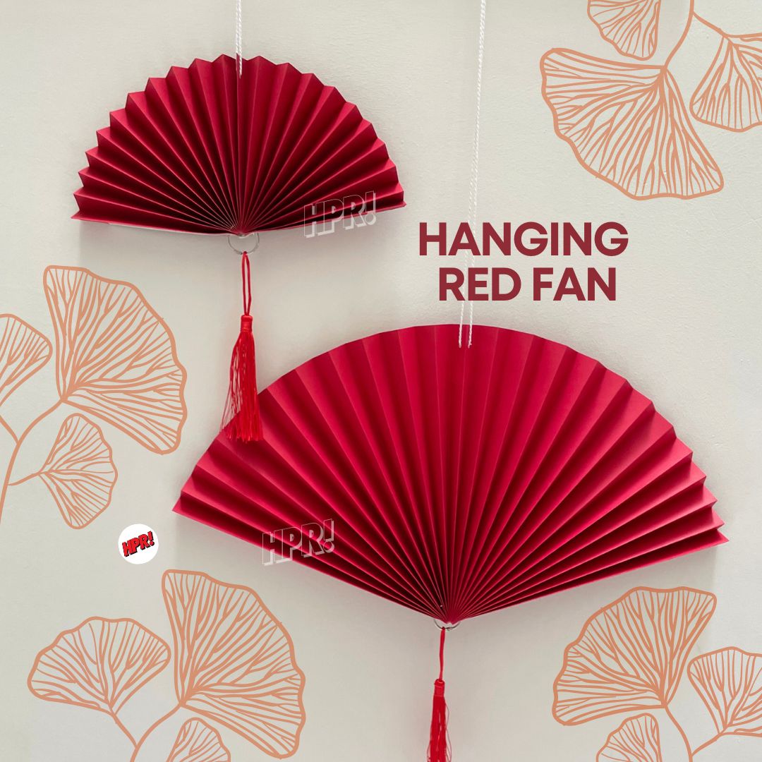 Hanging Paper Fan for Chinese New Year Decorations