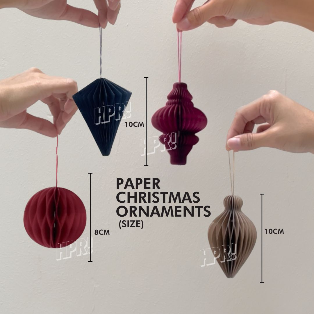 Paper Christmas Ornaments