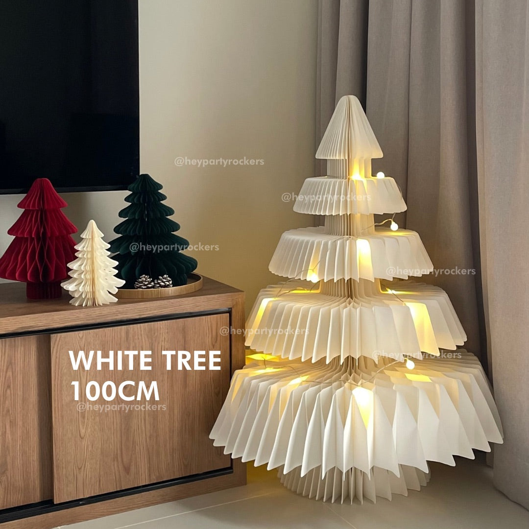 BIG Standing Paper Christmas Trees with Magnets