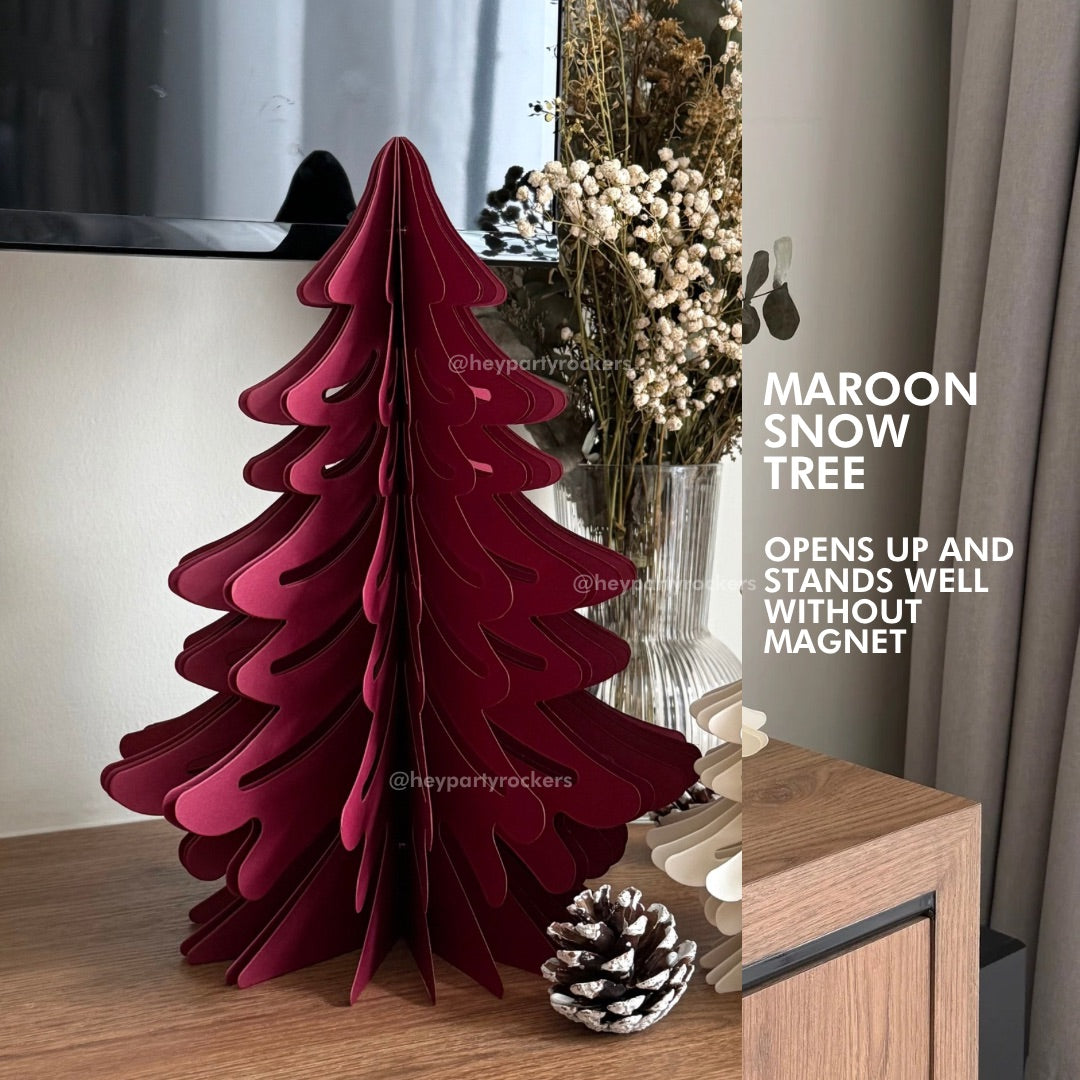 Standing Paper Christmas Trees with Magnets