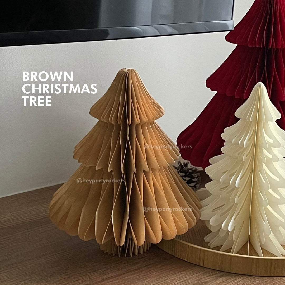 Standing Paper Christmas Trees with Magnets