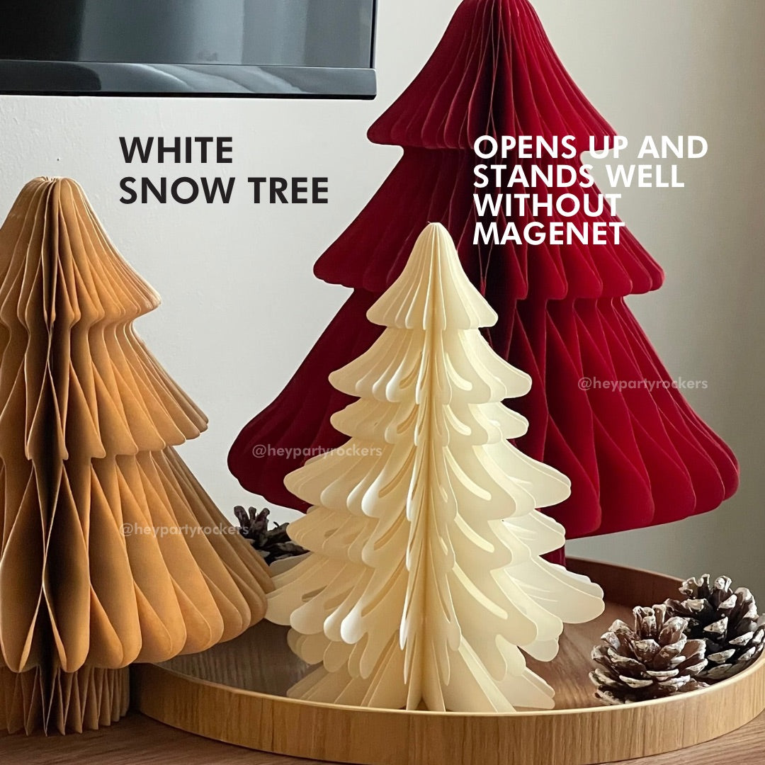 Standing Paper Christmas Trees with Magnets