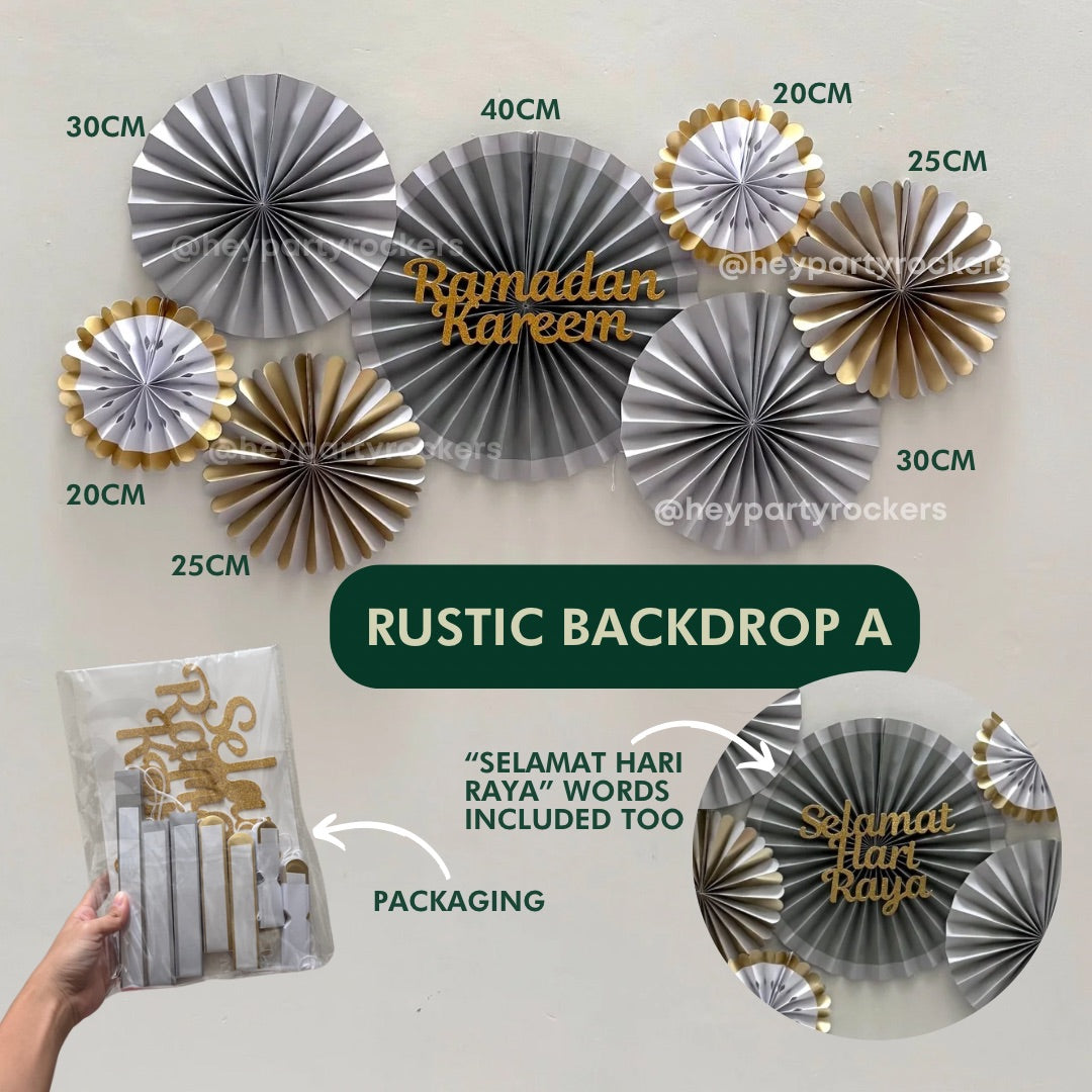 Raya Backdrop with Eid Mubarak for Ramadan