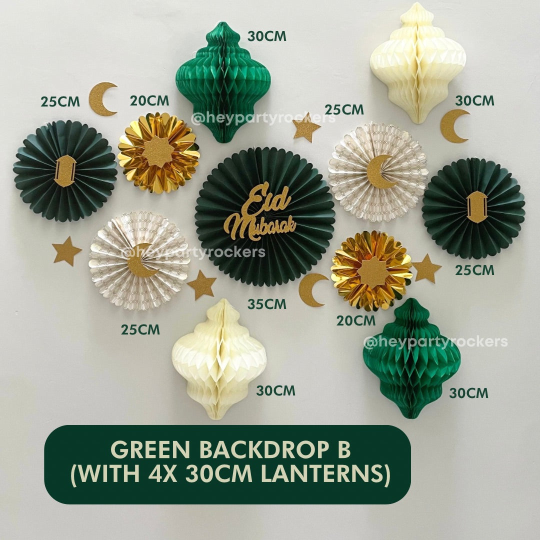 Raya Backdrop with Eid Mubarak for Ramadan