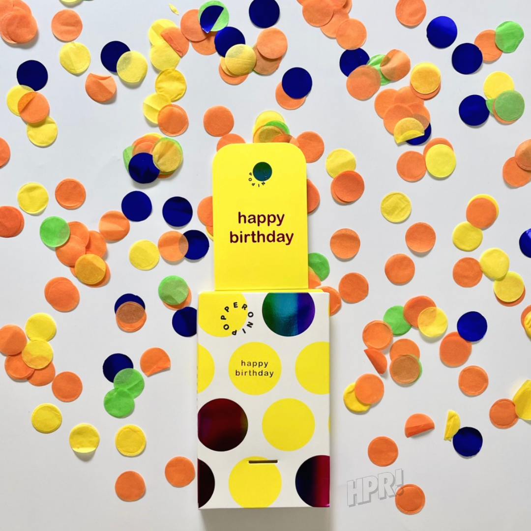 Confetti Popper Birthday Card by Popperoni Korea