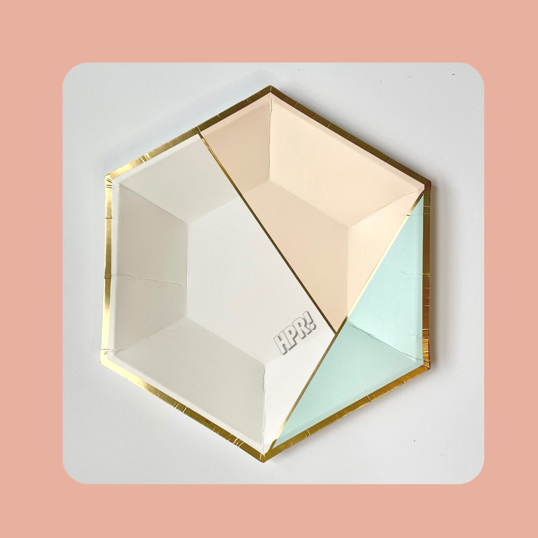 Pastel Party Paper Plates (8 pcs/packet)