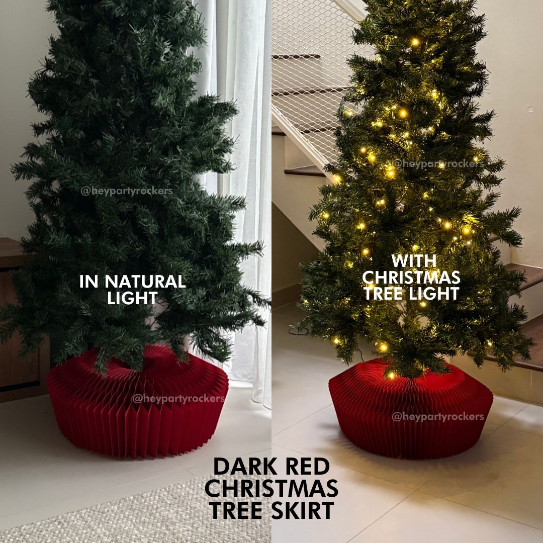 Christmas Tree Paper Skirt Honeycomb with Magnets