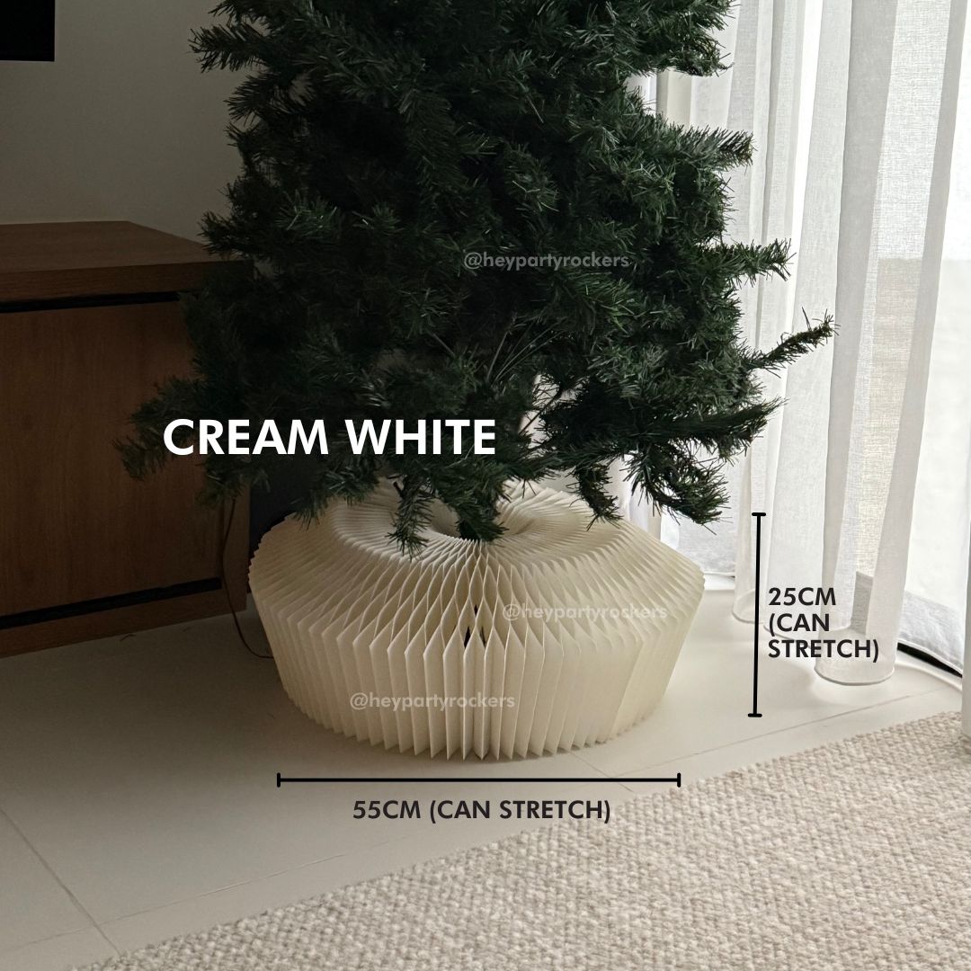 Christmas Tree Paper Skirt Honeycomb with Magnets