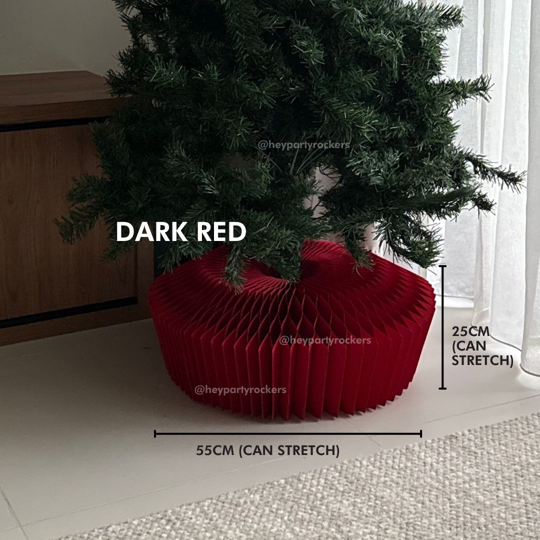 Christmas Tree Paper Skirt Honeycomb with Magnets