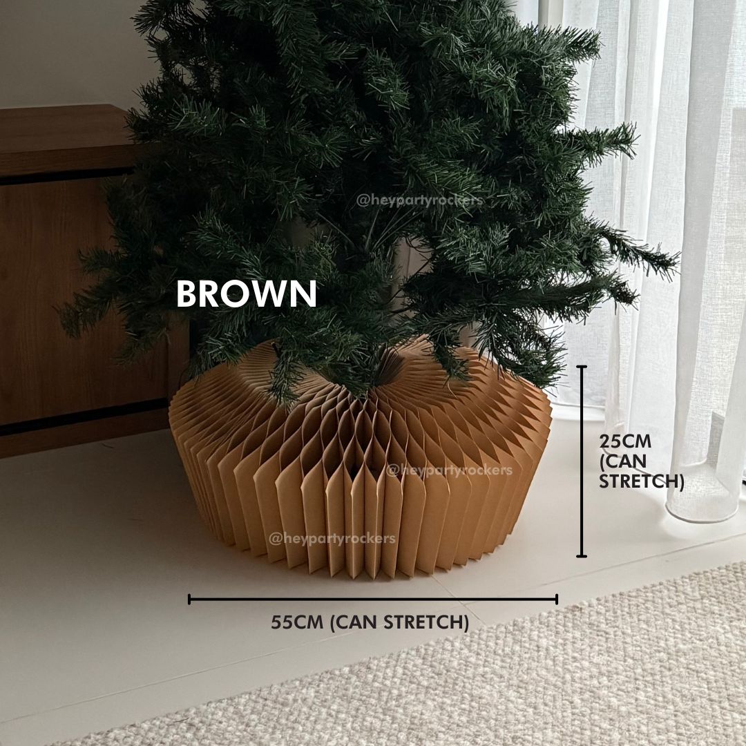 Christmas Tree Paper Skirt Honeycomb with Magnets