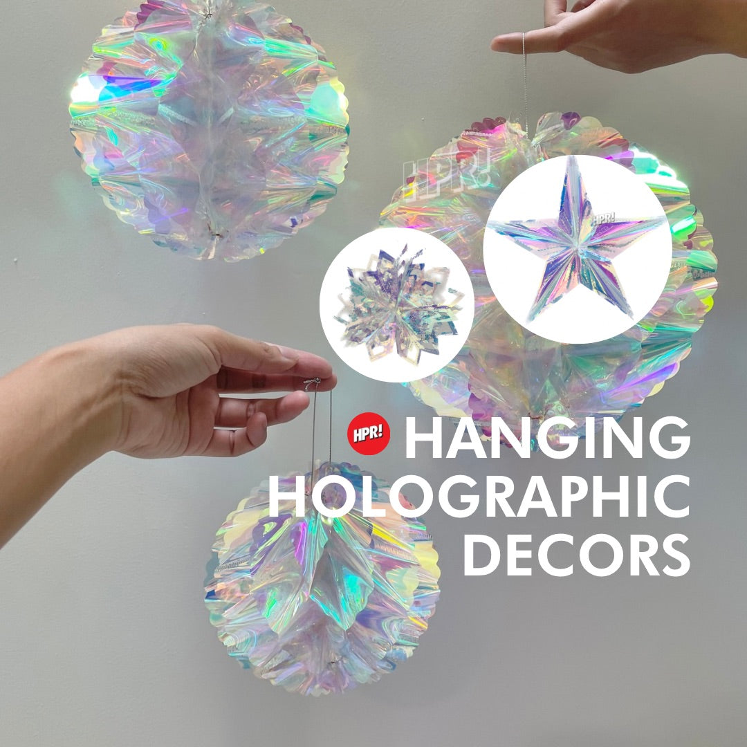 Holographic Honeycomb Foil Hanging Star Party Decoration