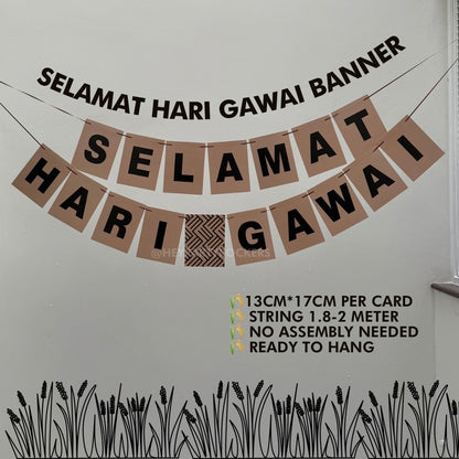 Selamat Hari Gawai Banner Decoration