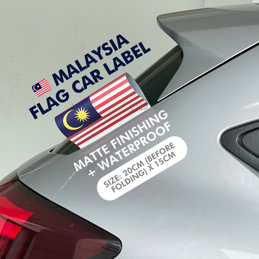 Malaysia Flag Label Car Decoration