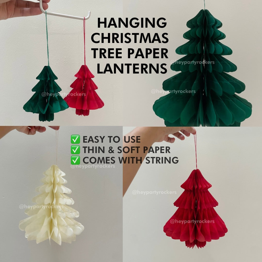 Hanging Paper Lanterns Christmas Decorations