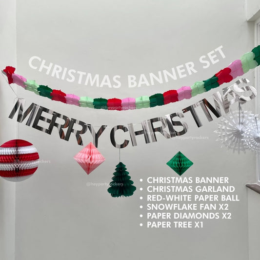 Christmas Banner and Garland