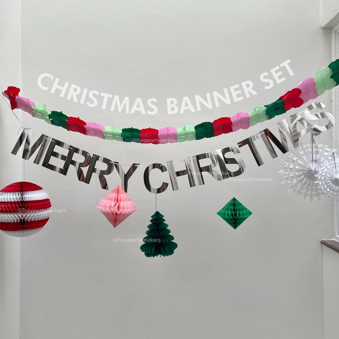 Christmas Banner and Garland