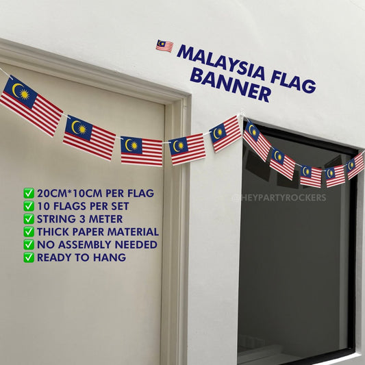 Malaysia Flag Card Banner