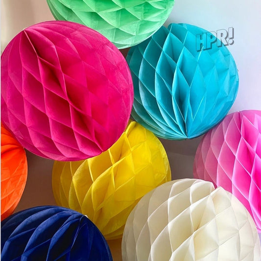 Colourful Honeycomb Paper Balls
