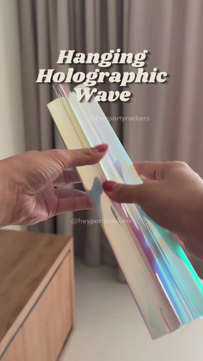 Hanging Holographic Wave for Christmas Party (30cm * 170cm)