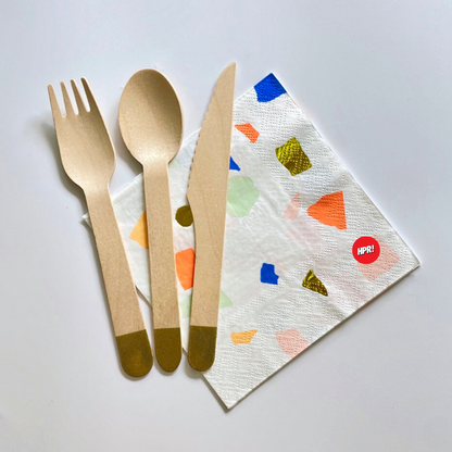 Party Wooden Cutlery (8 sets/packet)