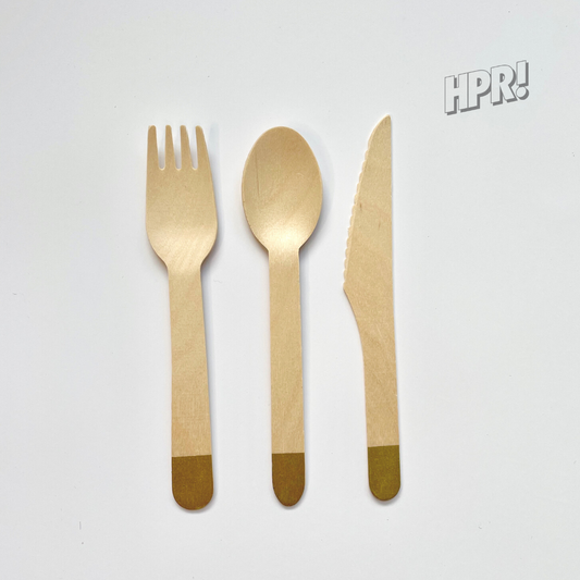 Party Wooden Cutlery (8 sets/packet)